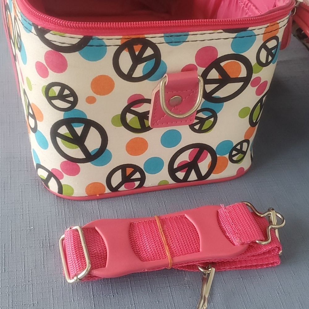 Peace Sign train case/makeup case - Picture 5 of 6